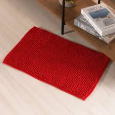 Tapete Pipoca 38cm x 58cm Macio e Antiderrapante Vermelho - Bene Casa